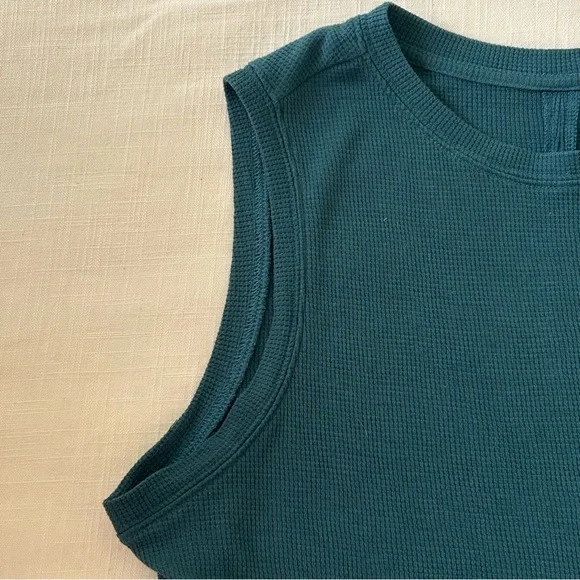 All in Motion Sleeveless Dark Teal Muscle Tee - Picture 2 of 4